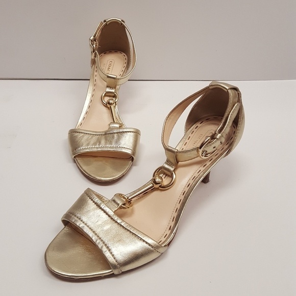 Coach leather heels - Picture 1 of 8